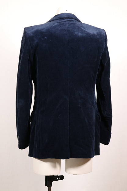 RARE early 70s blue velvet blazer