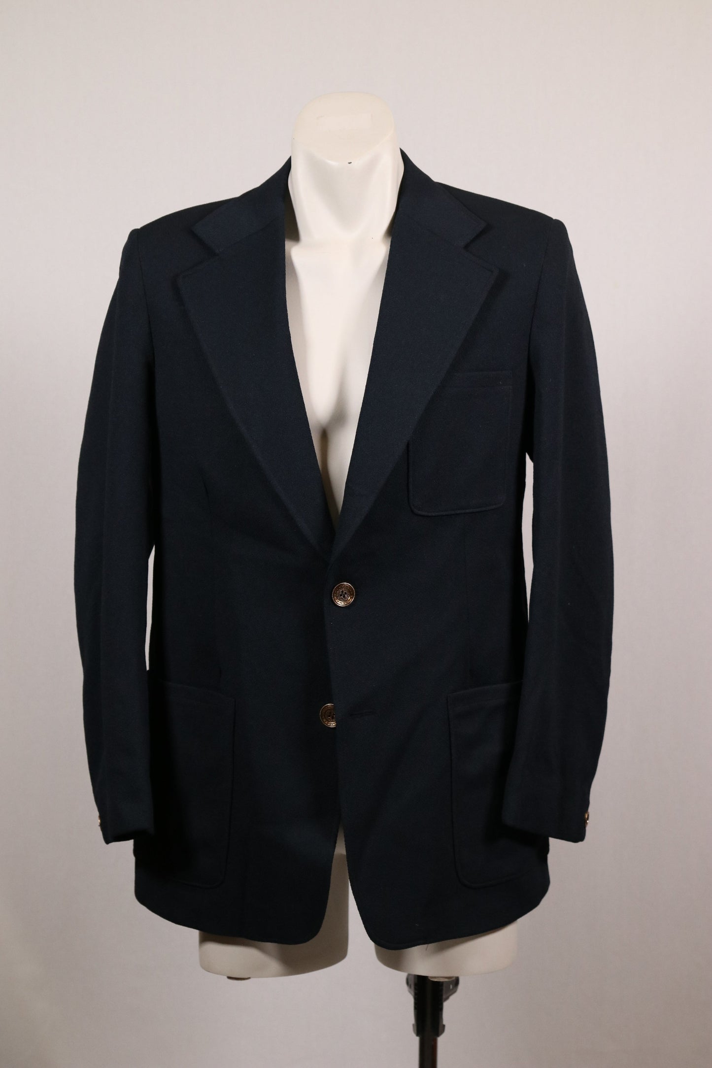 70s navy blue blazer