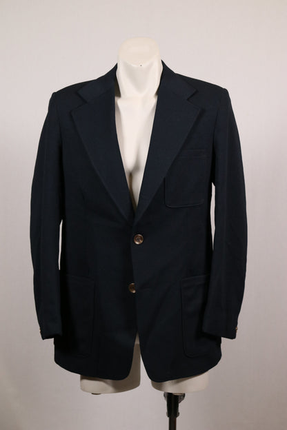 70s navy blue blazer