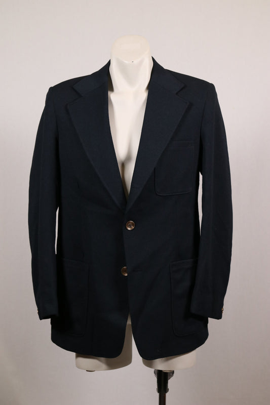 70s navy blue blazer
