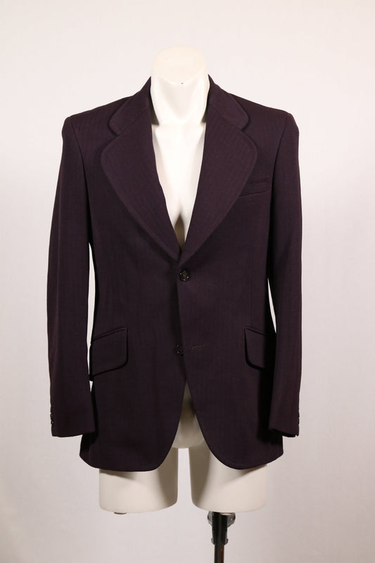60s aubergine blazer