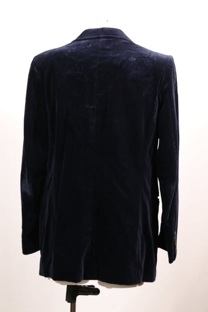 RARE late 60s blue velvet blazer