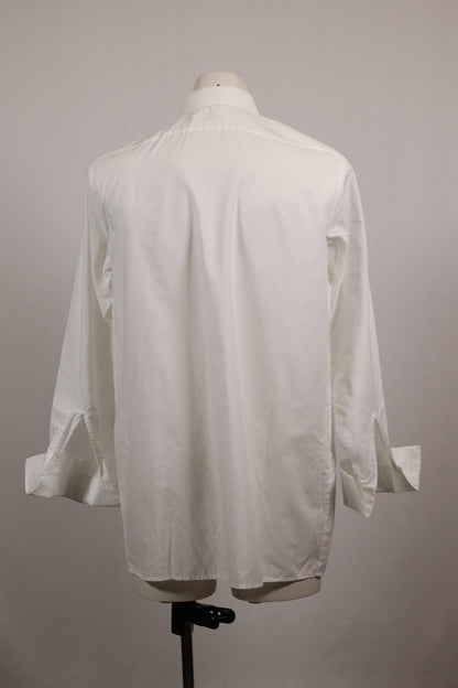 70s white cufflink shirt