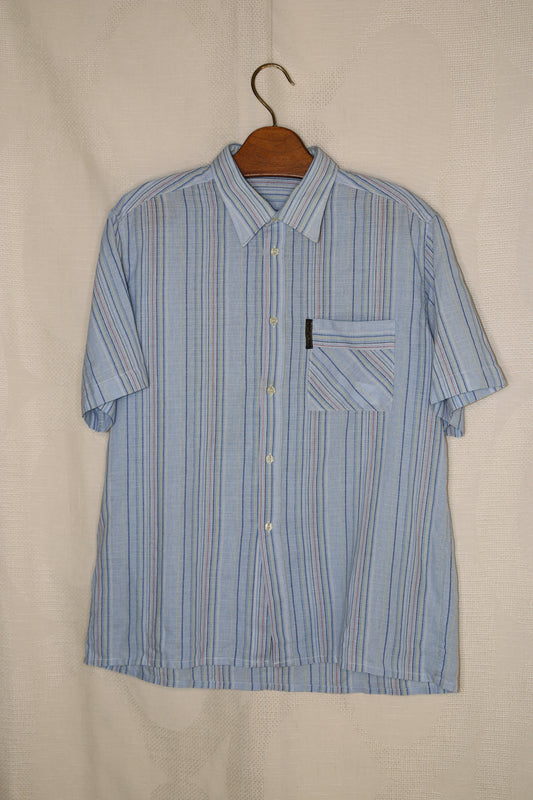 80s Blue striped shirt