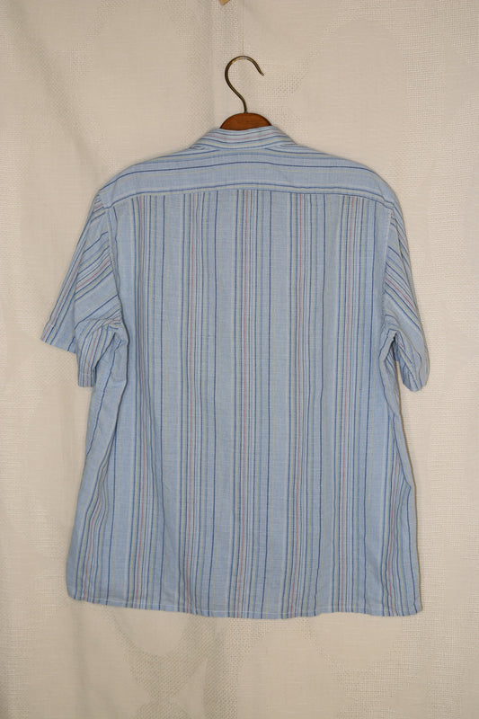 80s Blue striped shirt