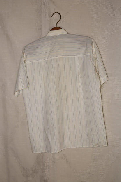 70s Off-white shirt lightly striped
