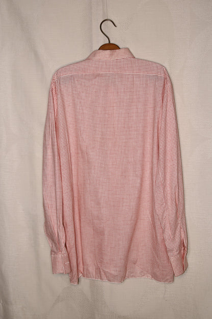 80s White and red checkered shirt
