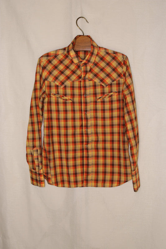 70s Western checkered shirt