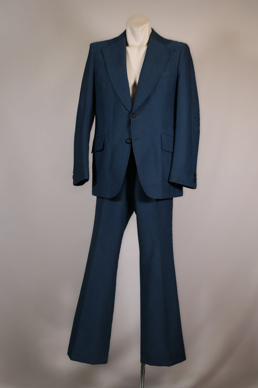 70s blue suit