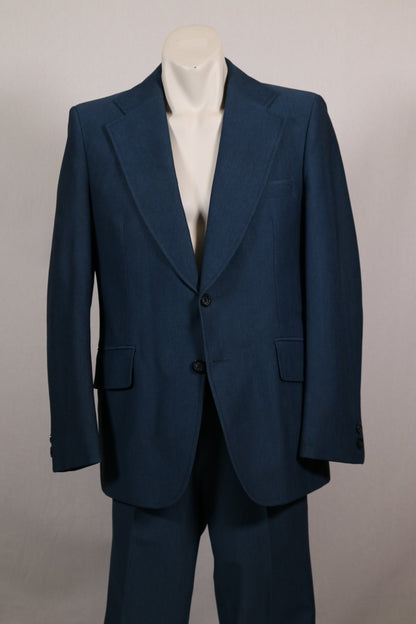 70s blue suit