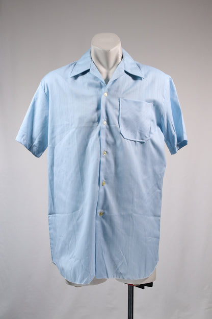 70s blue shirt