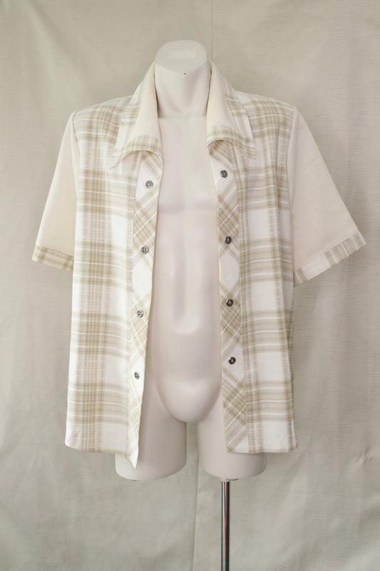 70s buttonless overshirt