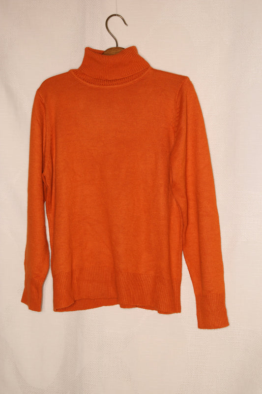90s Orange turtleneck