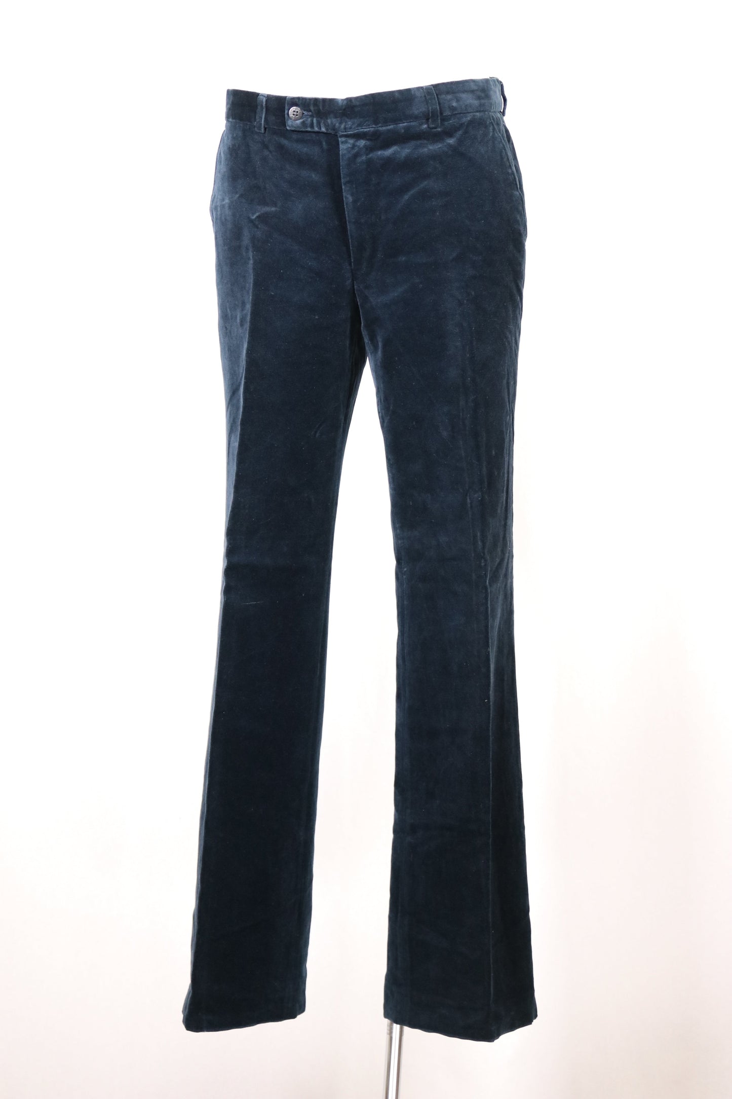 70s velvet blue trousers
