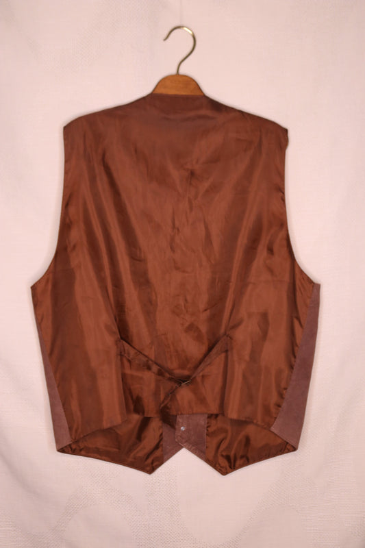 90s Brown suede vest