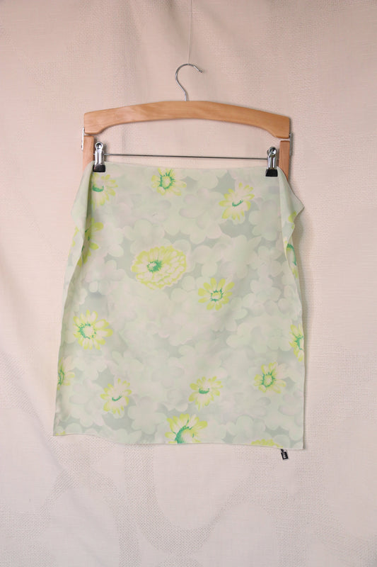 Pastel floral patterned scarf