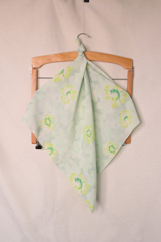 Pastel floral patterned scarf