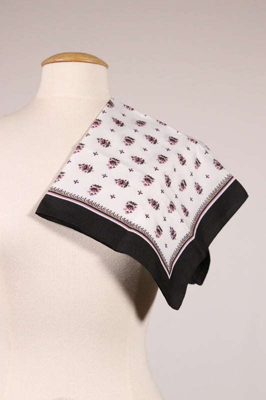 Flower patterned scarf