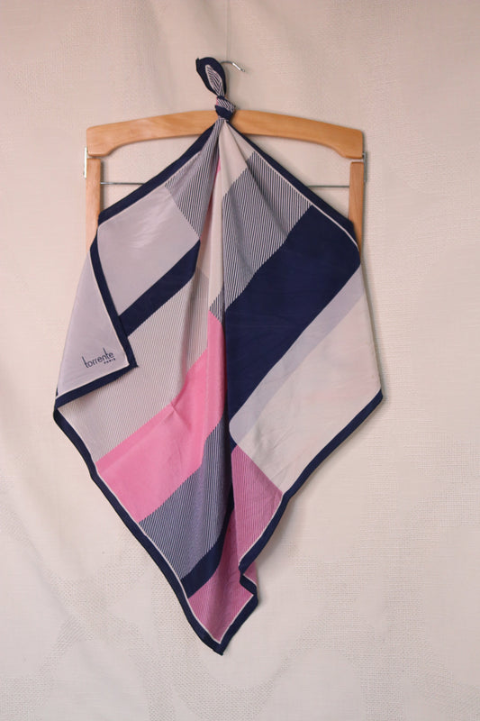 Silk abstract patterned scarf