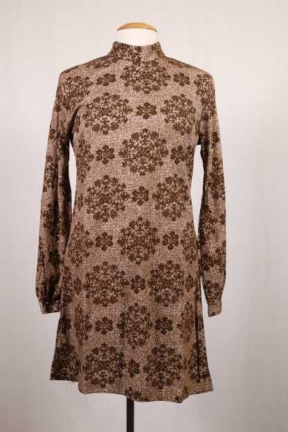 70s patterned minidress