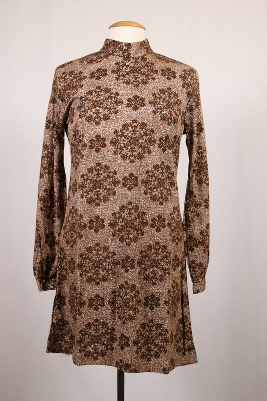 70s patterned minidress