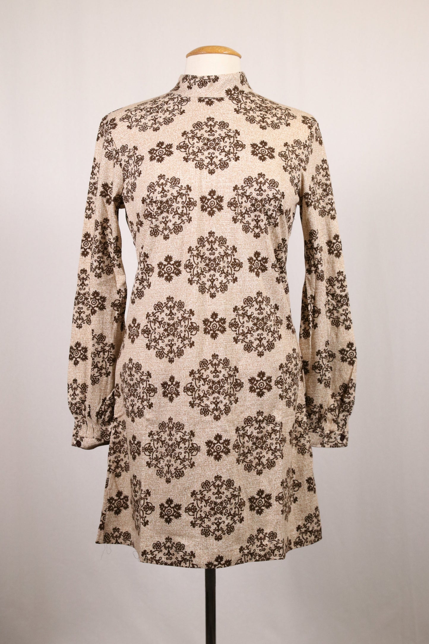 70s patterned minidress