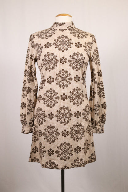 70s patterned minidress