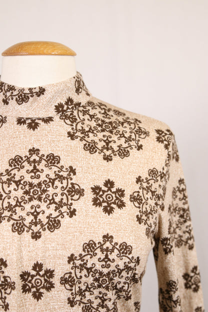 70s patterned minidress