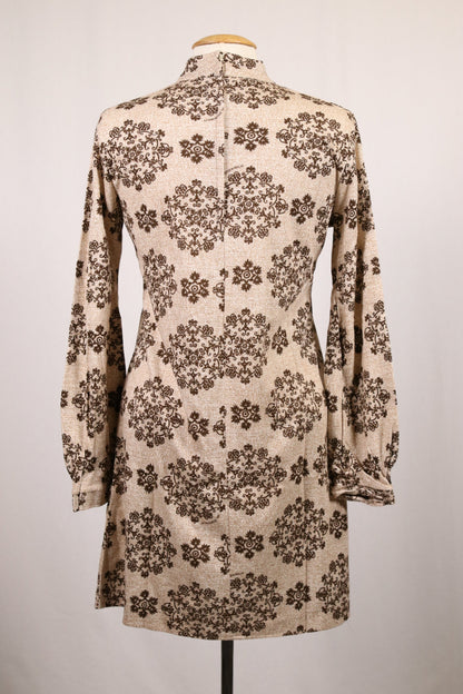 70s patterned minidress