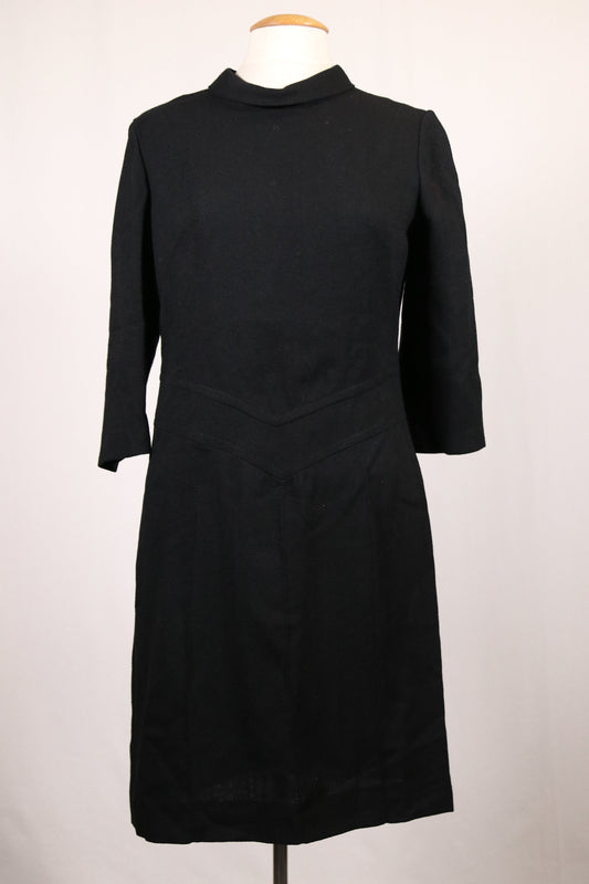 70s black dress