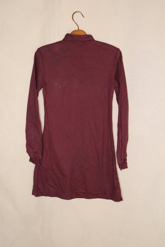 70s Aubergine minidress