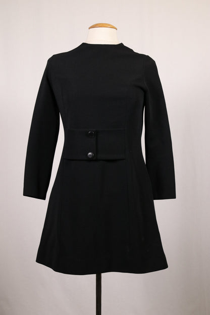 60s black minidress