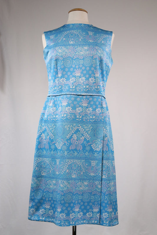 70s blue dress