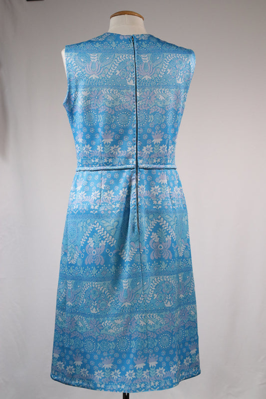 70s blue dress