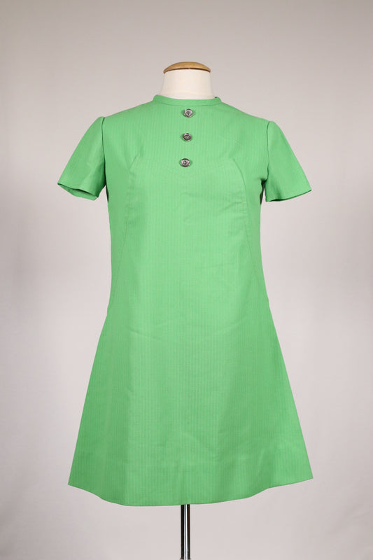 60s green minidress