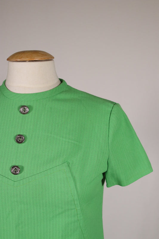 60s green minidress