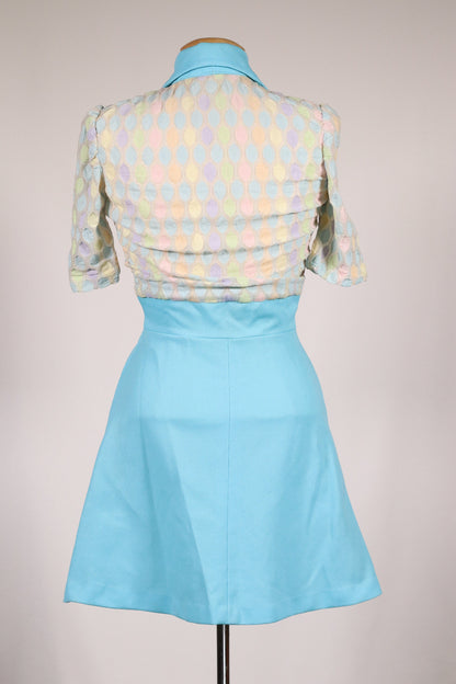 60s blue dress