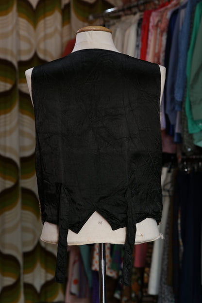 80s Tapestry embroidered vest