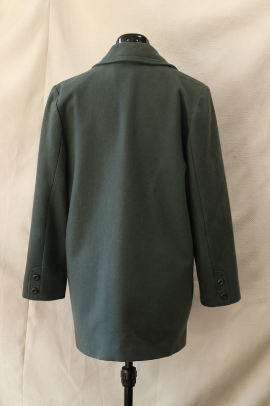 90s dark green coat