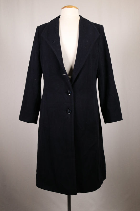 90s wool coat with multifunctional lapels