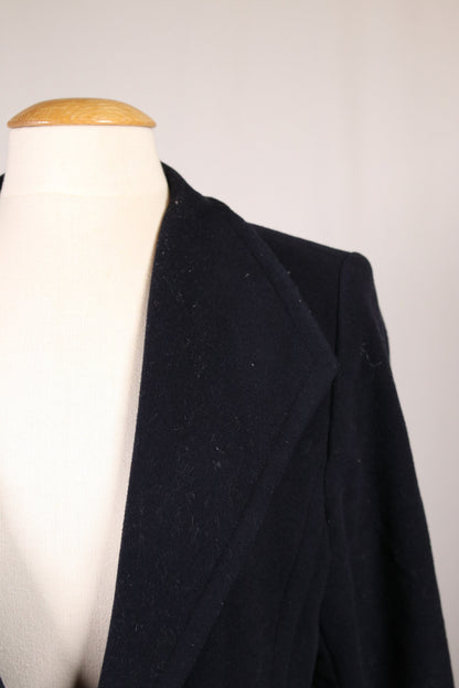 90s wool coat with multifunctional lapels