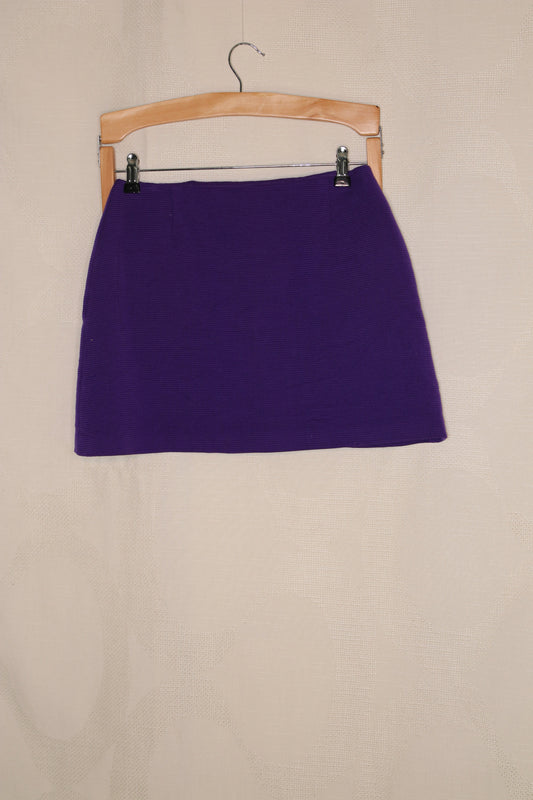 60s Vibrant purple miniskirt