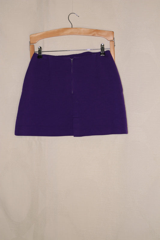 60s Vibrant purple miniskirt