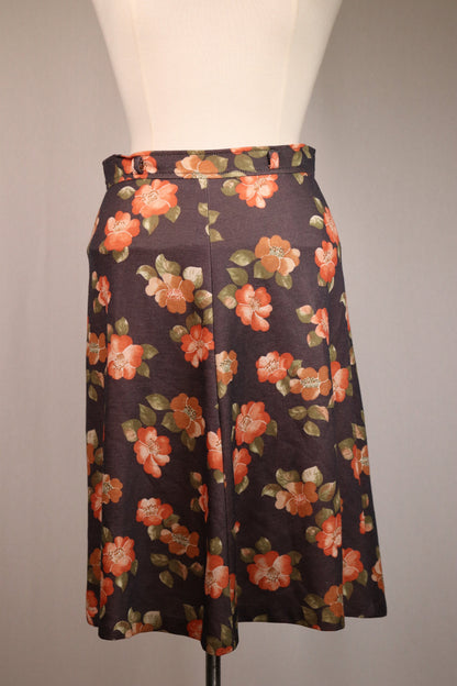 70s floral patterned skirt