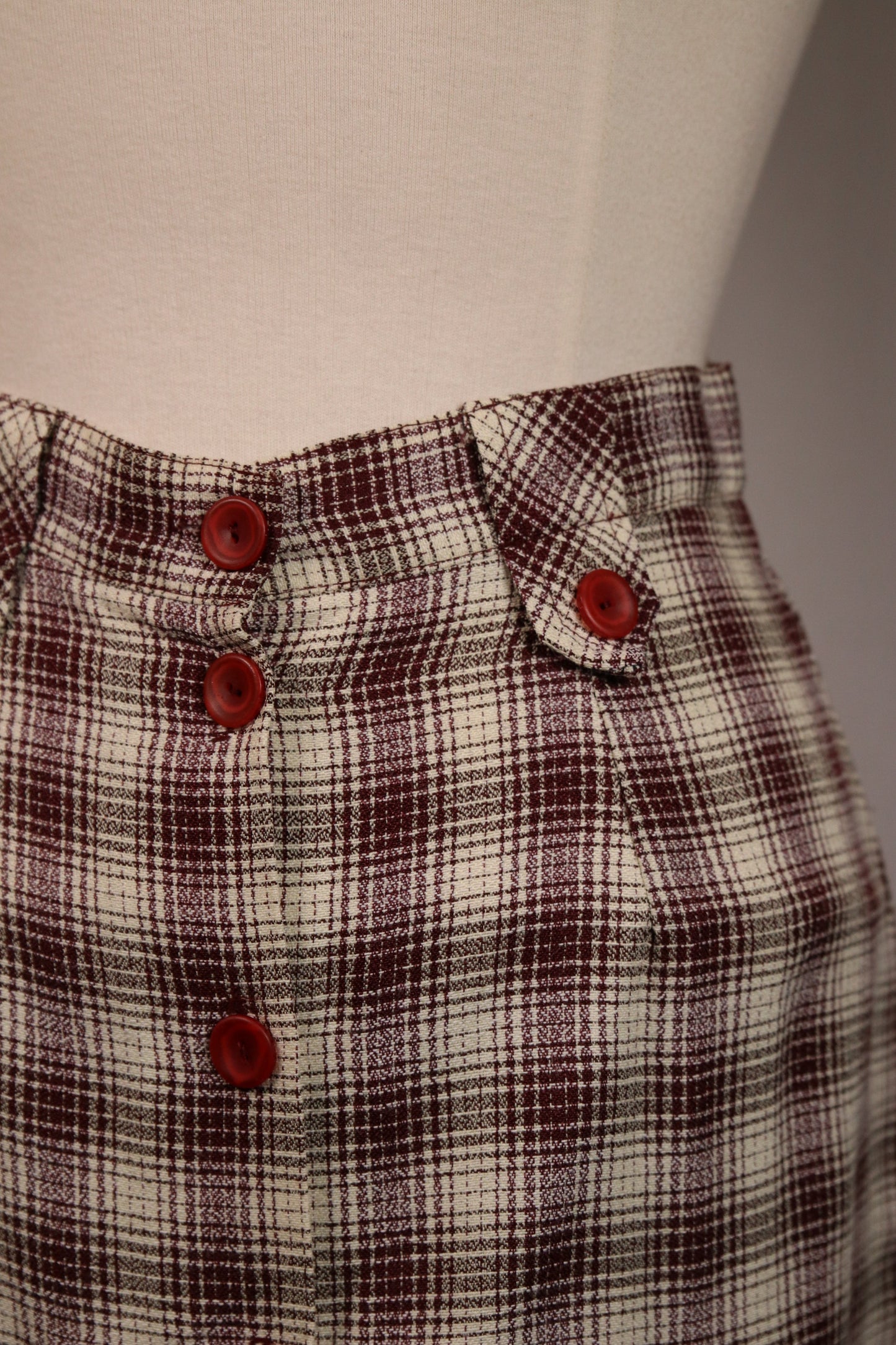 80s plaid skirt
