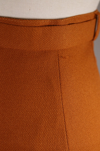 60s orange skirt