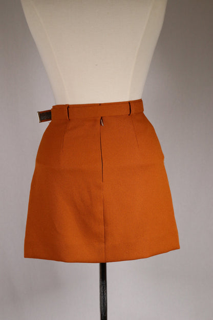 60s orange skirt
