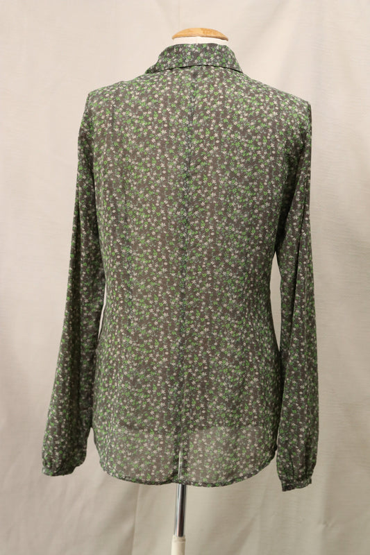 70s floral patterned blouse