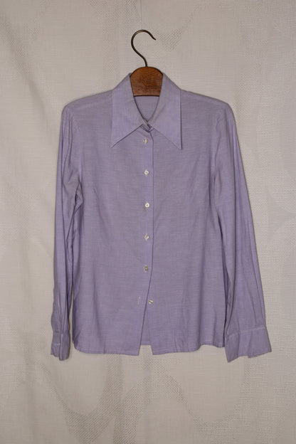 70s Lila dagger collar blouse