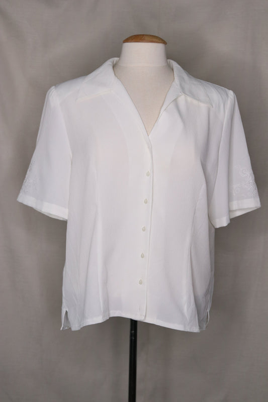 90s white blouse